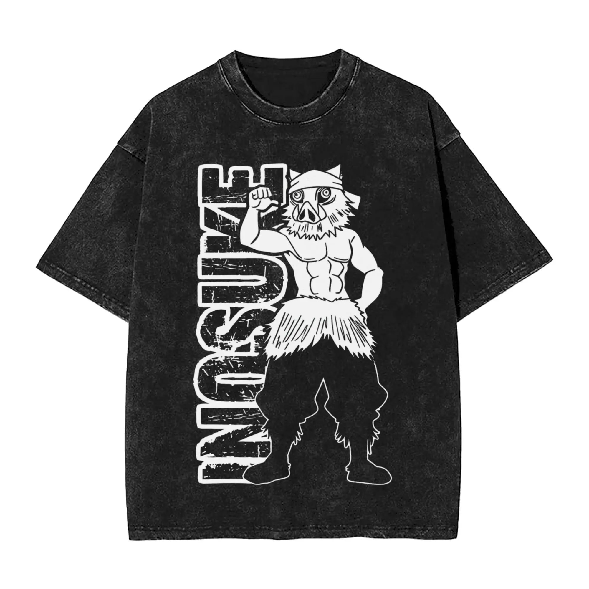 Inosuke  T Shirt Demon Slayered Fashion T-Shirts Short Sleeve Y2K Funny Tshirt Summer Casual Round Neck Oversize Clothing