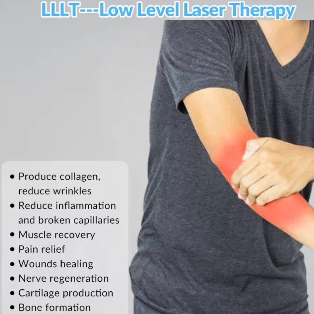 Dual-Use Cold Laser Therapy Device, Portable LLLT for Family and Pet Care, Effective on Back Pain, Arthritis, and Sore Muscles