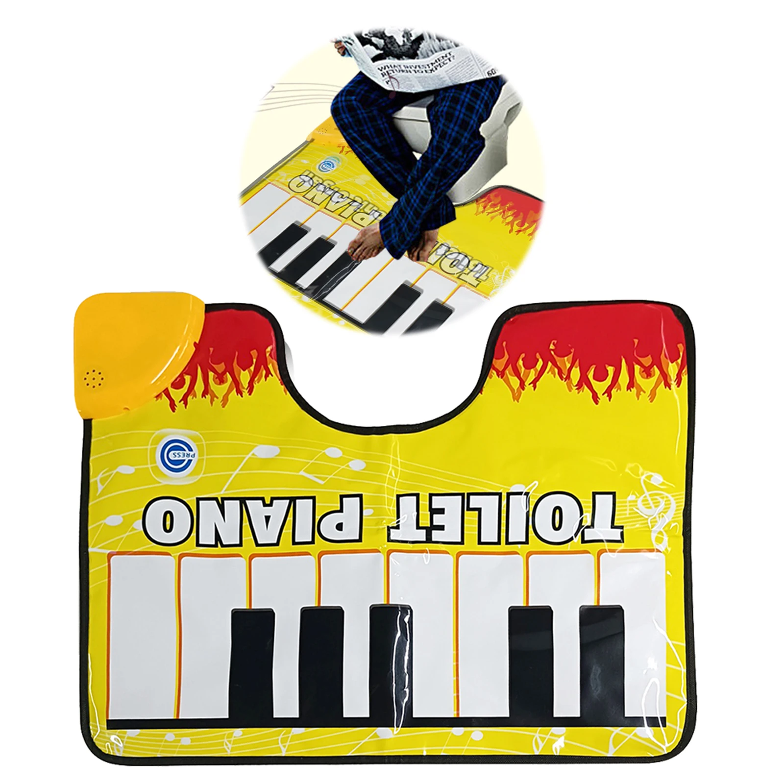 

Potty Piano Singing Rug Bathroom Funny Toe Music Keyboard Toilet Floor Mat Potty Piano Sounding Bathroom Rug