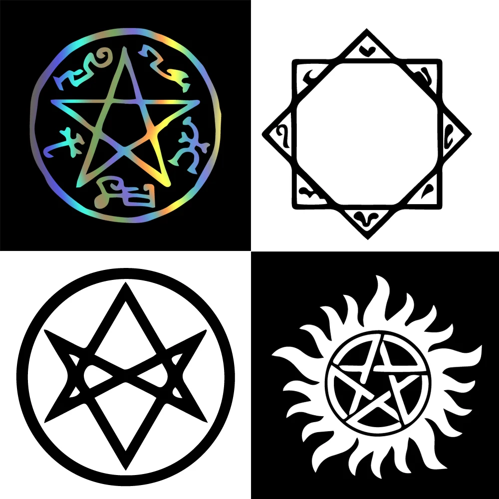 

Creative Religious Runes Stickers For Car Side Decal Symbol Ritual Vinyl Sticker Truck Vehicle Car Body Decal Accessories