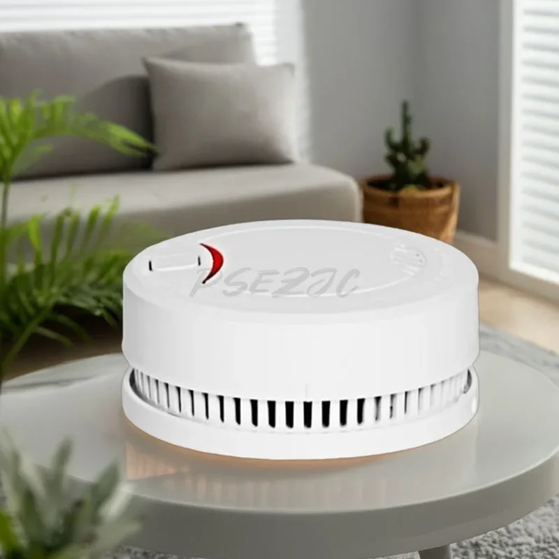 Home Independent Smoke Detector with Ceiling Mounted 3V Battery for Ten Years Wireless Detection Fire Sensing Alarm