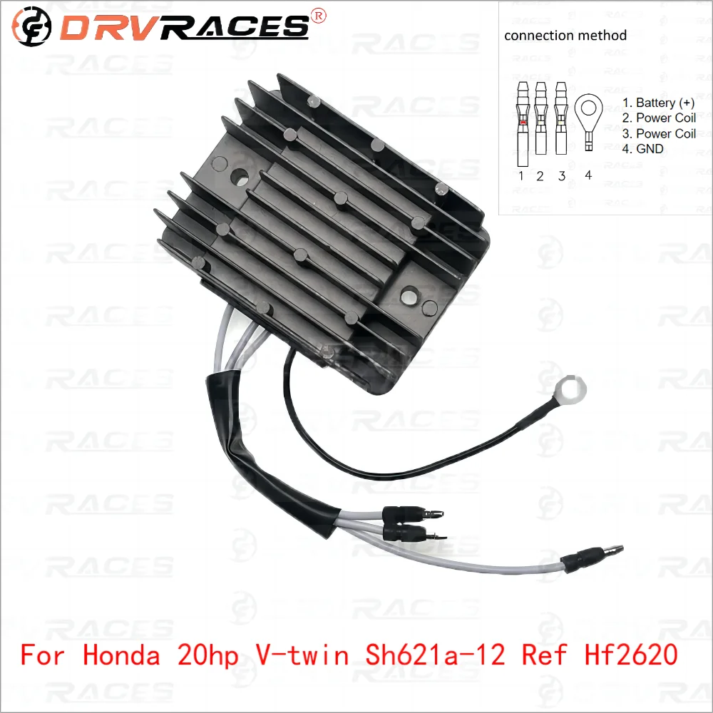 Outdoor boat Regulator Rectifier Connector Plug For Honda 20hp V-twin Sh621a-12 Ref Hf2620 Motorcycle Accessories