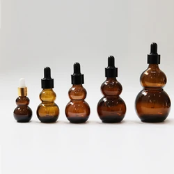 1PC 10/20/30/50/100ml Amber Glass Dropper Bottle Essential Oil Perfume Pipette Bottles Refillable Empty Container for Wholesale