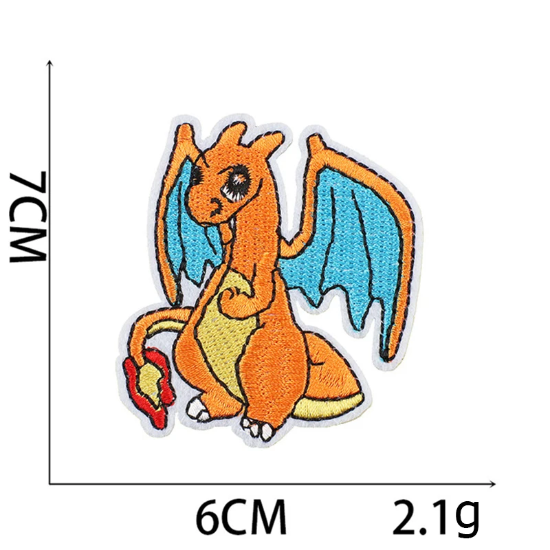 Naszywka Pokemon 28 styli ubrania Pikachu naszywane na naszywki haftowane naprasowanki na odzież naszywka na tkanina do szycia DIY z kreskówek