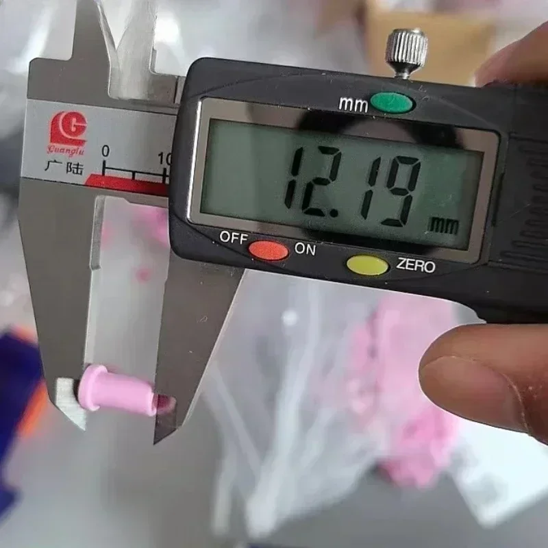 

20pcs Industrial ceramic textile thread threading porcelain eye 6x12x3 outer diameter of porcelain eye6 height12 inner diameter3