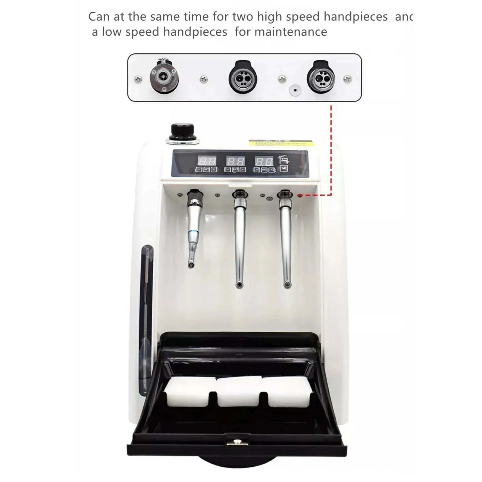 Dental Cleaning and Lubricating Machine Lubrication and Cleaning Handpiece Lubricator Lubricating Oil Device Dental Equipment