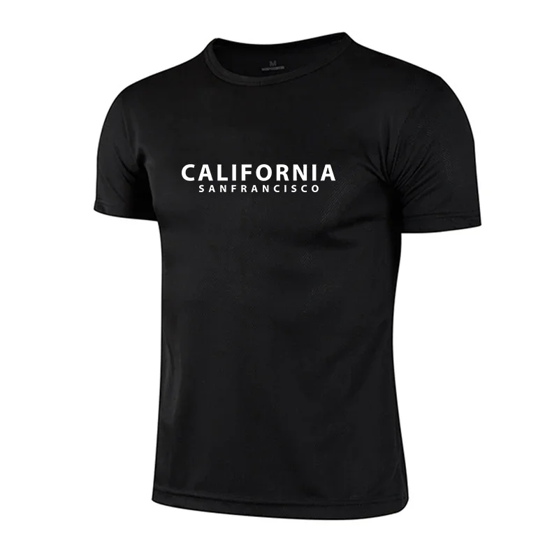 2026 Mens T-shirts Casual O-Neck Short Sleeve Outdoor Breathable Sports Jogging Man Clothes Summer Quick-Drying Street Mesh Tees
