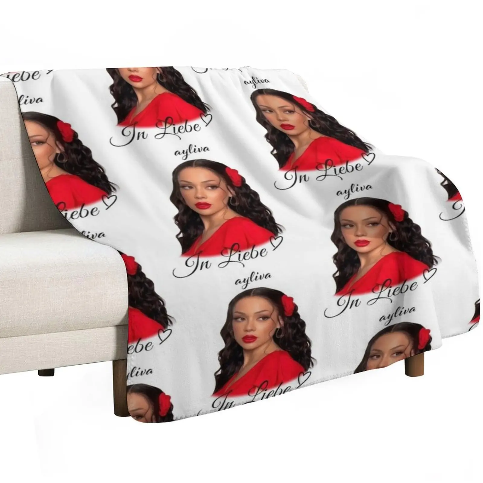 Ayliva In Liebe In Red Throw Blanket Kid'S Luxury Thicken Bed covers Stuffeds Luxury Brand Beach Blankets