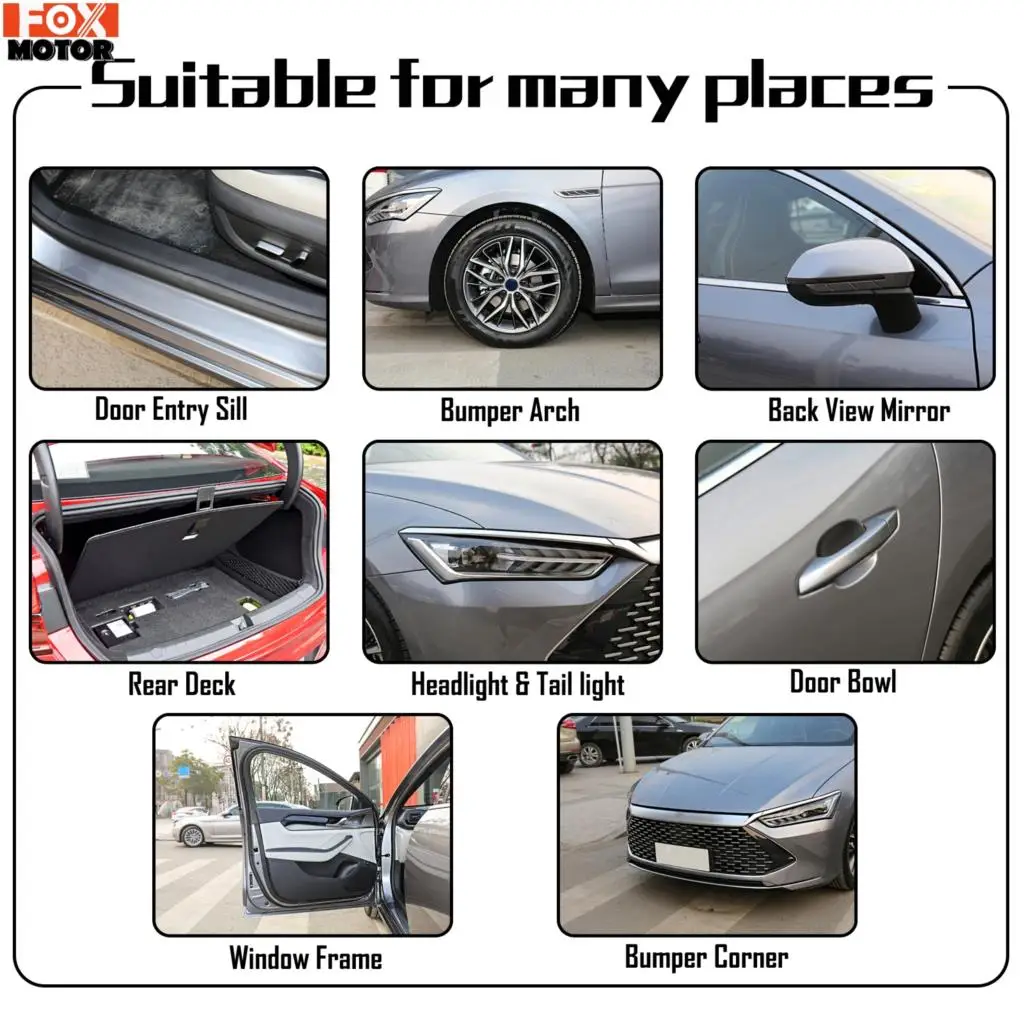 2M Car Door Anti Kick Sticker Rhino Skin Car Bumper Protective Film Hood Paint Protection Anti Scratch Films Door Sill Protector
