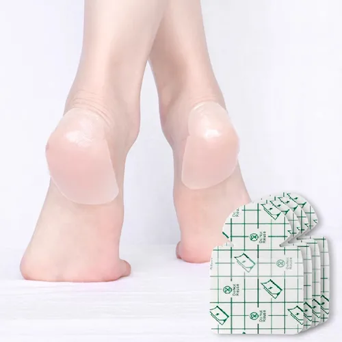 Imagen 2 del producto Pegatinas para el cuidado de los pies del talón, película ultrafina de 14 piezas, Protector hidratante, suplemento de agua, reparación antiagrietada, parche para el talón de la piel seca