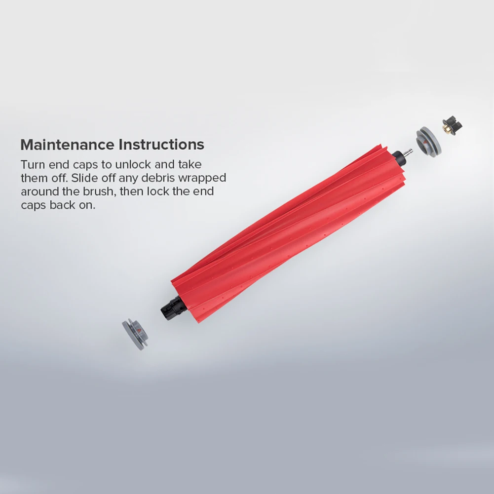 Spazzola principale in gomma per spazzola a rullo di ricambio per parti di aspirapolvere robotico Roborock S7