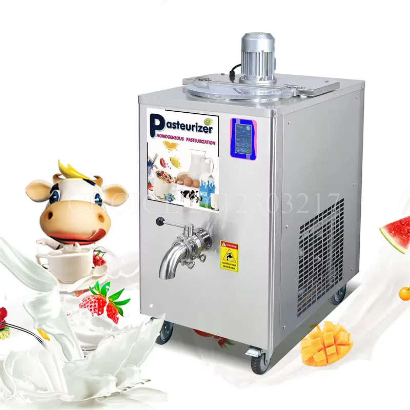 Adjustable Temperature Milk Pasteurization Machine Household and Commercial All-In-One Machine Stainless Steel Juice Pasteurizer