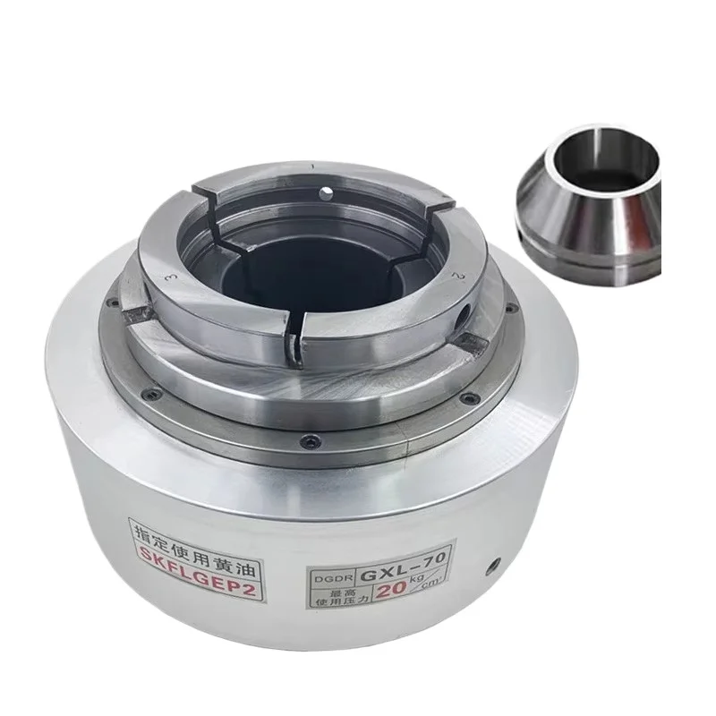 

Pneumatic rotary chuck laser pipe cutting machine pneumatic chuck window hollow assembly welding