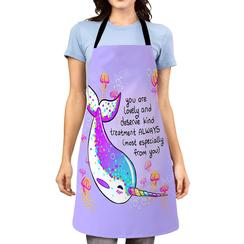 Aesthetic Women kitchen apron kids original Children Waterproof girl  princess waiter work apron oil proof cartoon kawaii cute