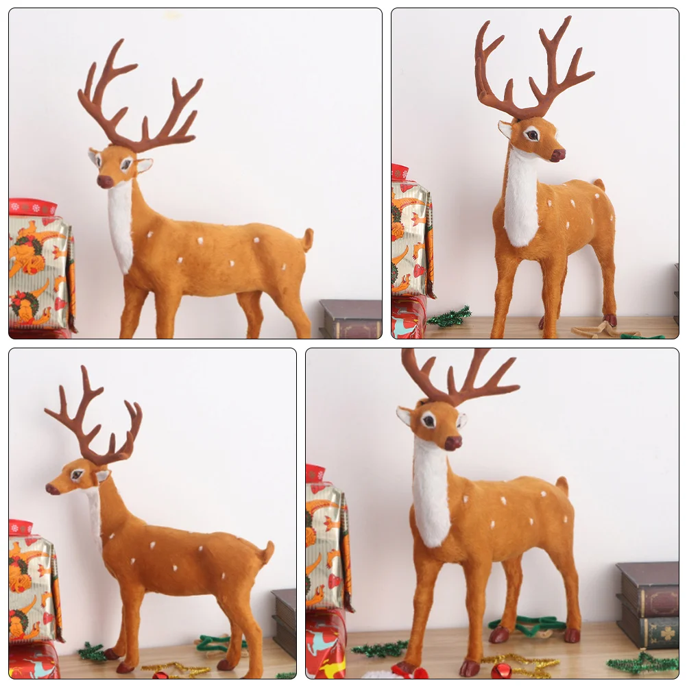 

Christmas Elk Plastic Tabletop Adornment Christmas Deer Decor Deer Design Party Decorations Festive nament Gift