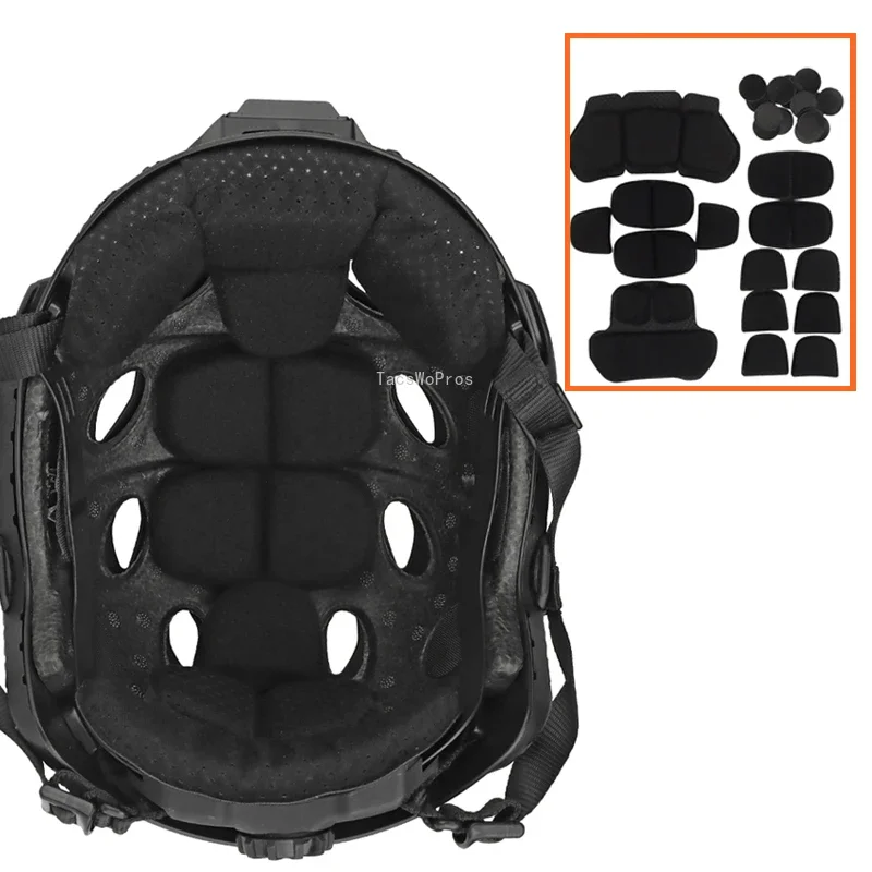 Tactical Helmet Inner Pads Kit Comfortable Airsoft Shooting Sports Helmet Memory EVA Liners Paintball CS Helmet Accessories