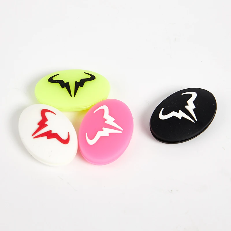 1pc Tennis Racket Shock Absorber Vibration Dampeners Durable Anti-vibration Silicone Cartoon Animal Bull Head Raqueta