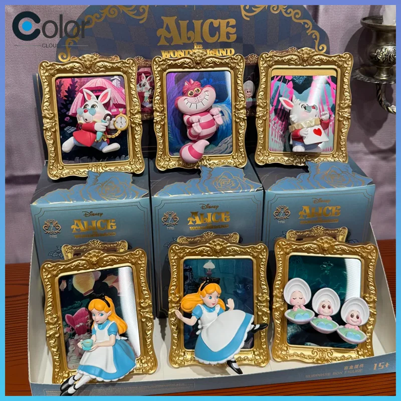 

В наличии оригинальный Miniso Disney Alice Art Museum Series слепая коробка принцесса орнамент украшения прекрасные праздничные подарки