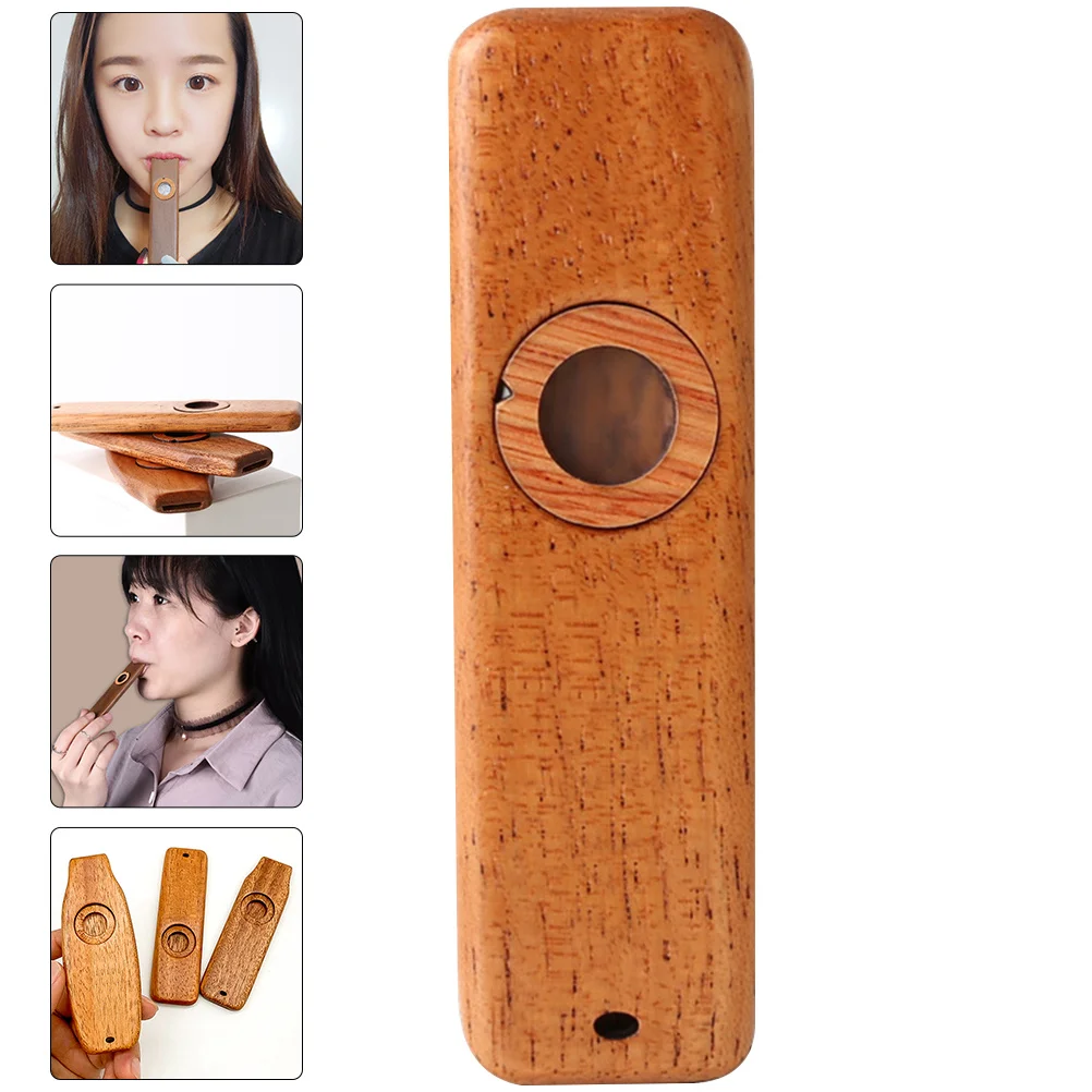 

1Set Professional Kazoo Portable Lightweight Safe Material Birthday Party Music Lover Wooden Kazoo Kazoos for Adults