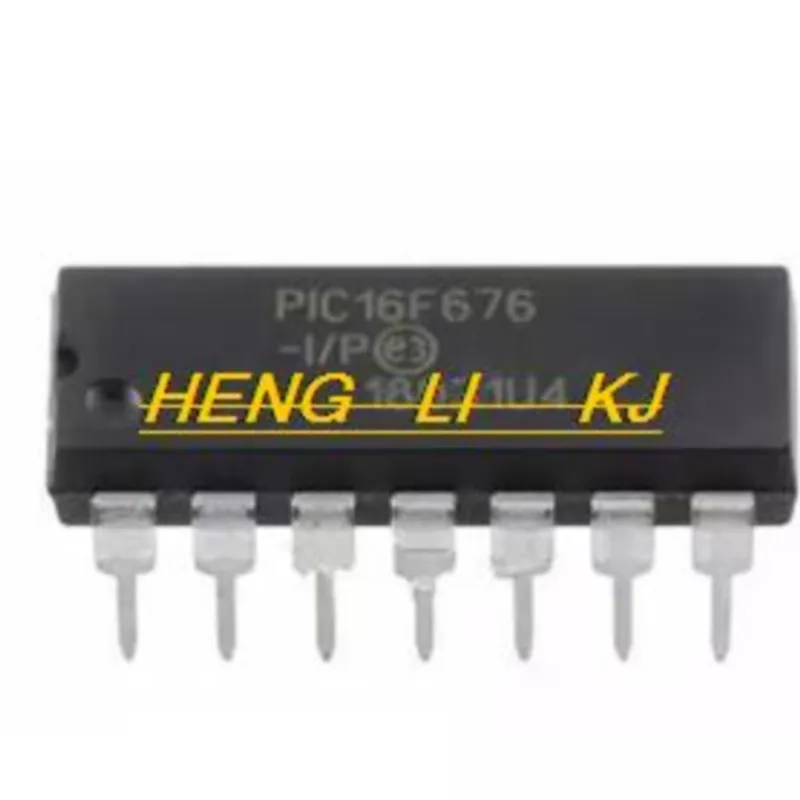 

IC новый оригинальный PIC16F676-I/P PIC16F676 16F676 DIP14Высококачественная продукция