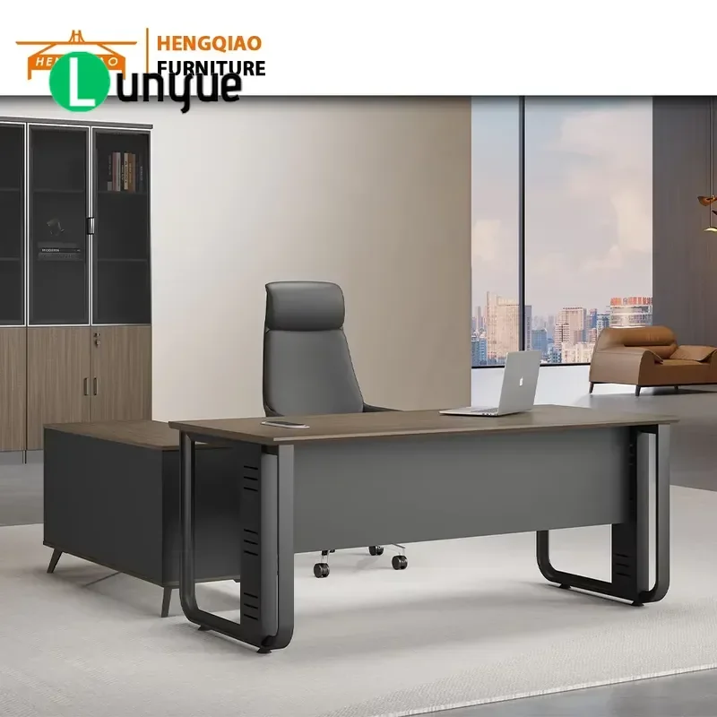 Modern Luxury Large CEO Desk Office Furniture Computer Workstation for Executive Home Office Spacious Durable Stylish