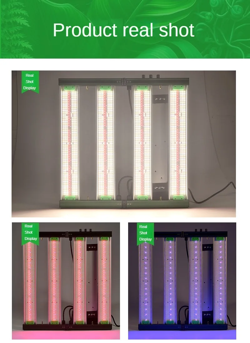 LED-Pflanzenlicht 400W Hochleistungs-LED-Lampe mit einstellbarem Licht, geeignet für Zimmerpflanzen, Blumen, Vollspektrum-Licht, Multi-Lampen-Serie, Wachstumsbeleuchtung – Detail 10