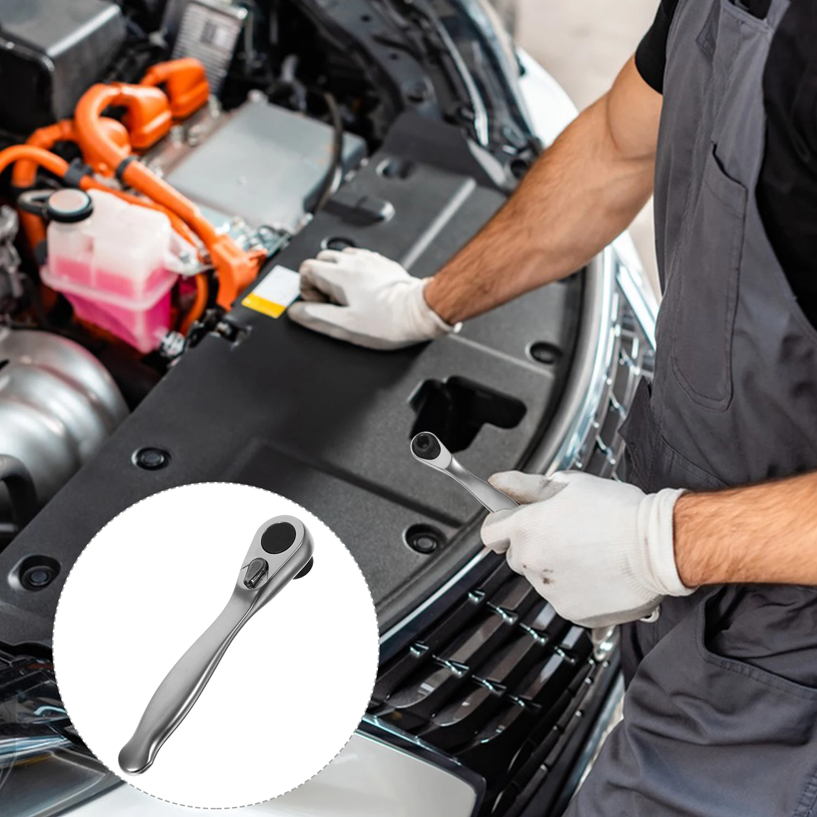 

Ratchet Screwdriver Handle Multi-Function Mini Portable Metal Wrench 72-Tooth Reversible Mechanism Strong Durable for Home