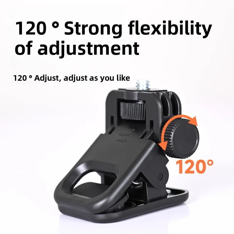 ANLAIKE Clip para teléfono móvil para fotografía de transmisión en vivo al aire libre, clip desmontable plegable multiángulo, mini clip