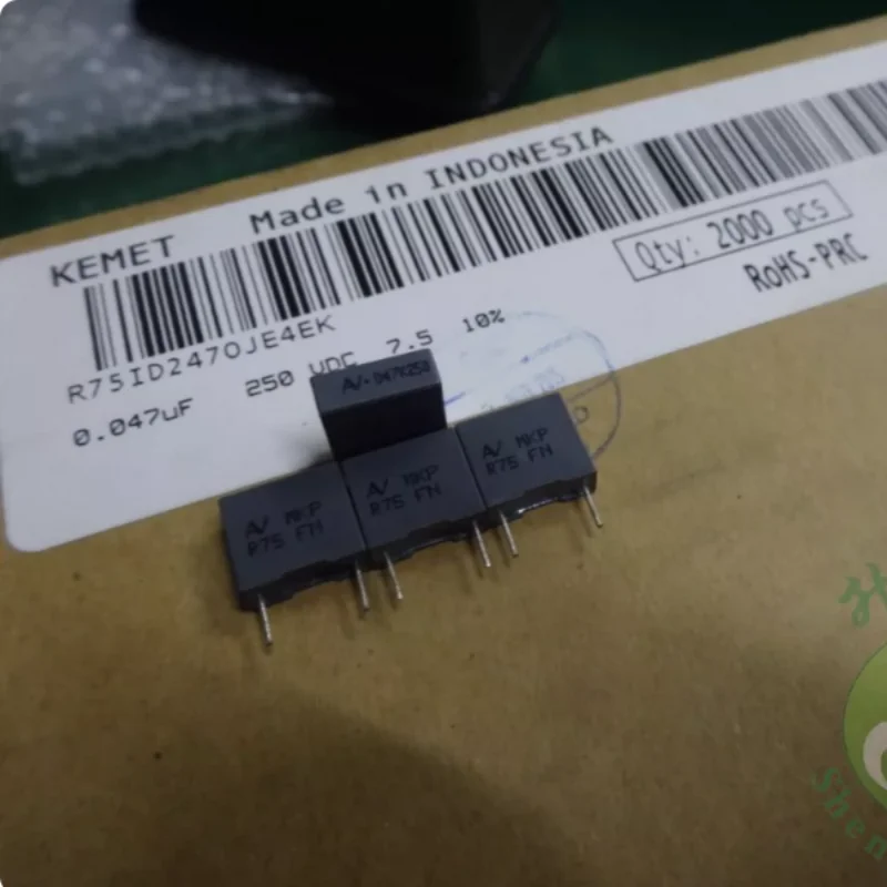 10pcs-100pcs KEMET AV R75 0.047uf/250V 47nf 473 MKP New Thin Film Capacitor 7.5MM