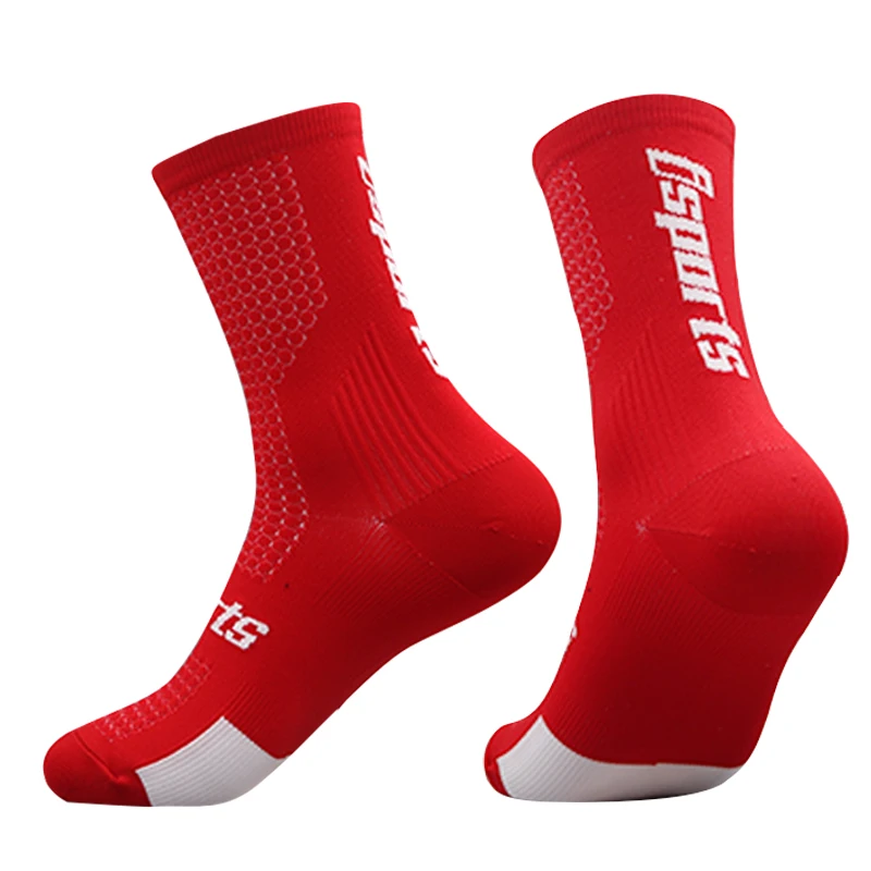 isports 4pairs New Sports Compression Cycling Socks Men Professional Racing Mountain Bike Socks calcetines ciclismo hombre