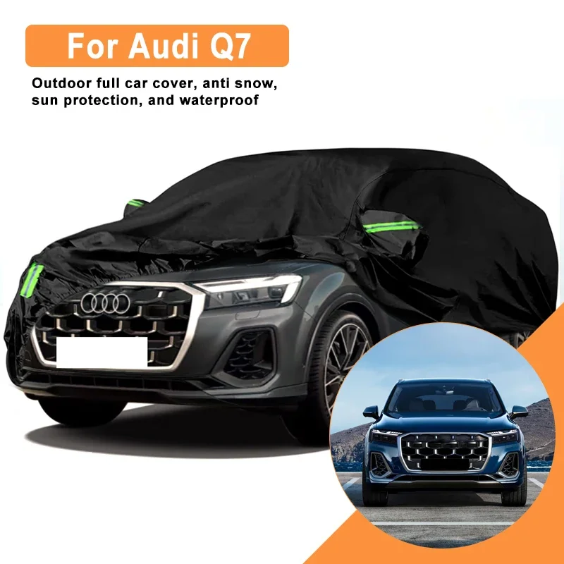 

For Audi Q7 Car Full Cover - Outdoor Waterproof Snowproof Sunshade, Winter & Summer All Weather Auto Protection Accessories