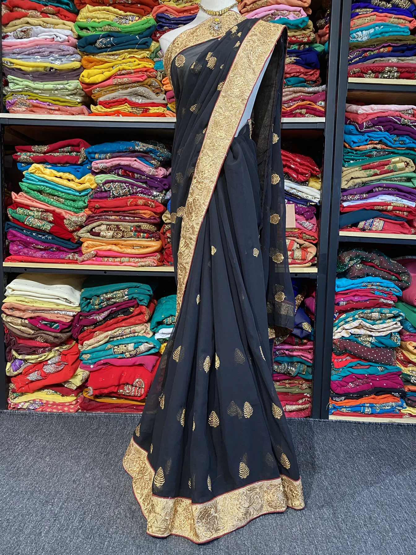 

India's new six-meter sari, you can customize the top without returning it, there is a color difference,