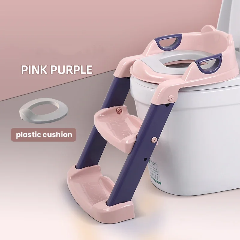 Baby Potty Training Seat Children's Potty Baby Toilet Seat With Adjustable Ladder Infant Toilet Training Folding Seat