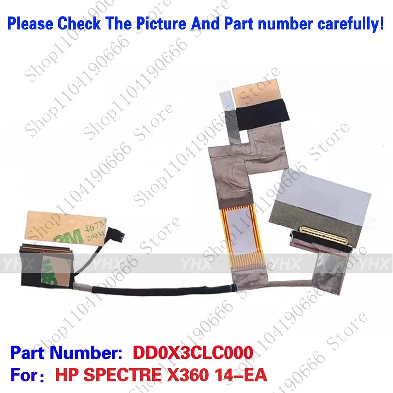 

Notebook computer components New For HP SPECTRE X360 14-EA FHD EDP CABLE 30PIN DD0X3CLC000.