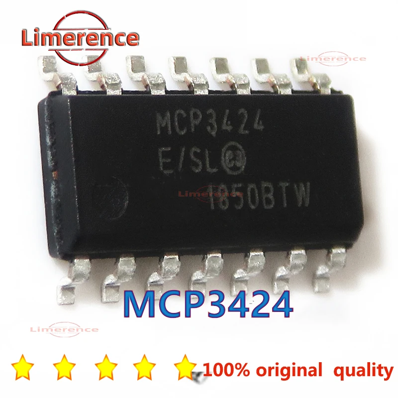 1pcs/lot MCP3424-E/SL SOP-14 MCP3424-E 3424 MCP3424 P3424 CP3424 In Stock