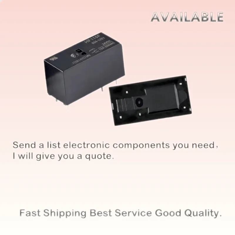 5PCS HF115F-005/012/024-1ZS1 5Pin DC 5V 12V 24V 12A Mini High Power Relay