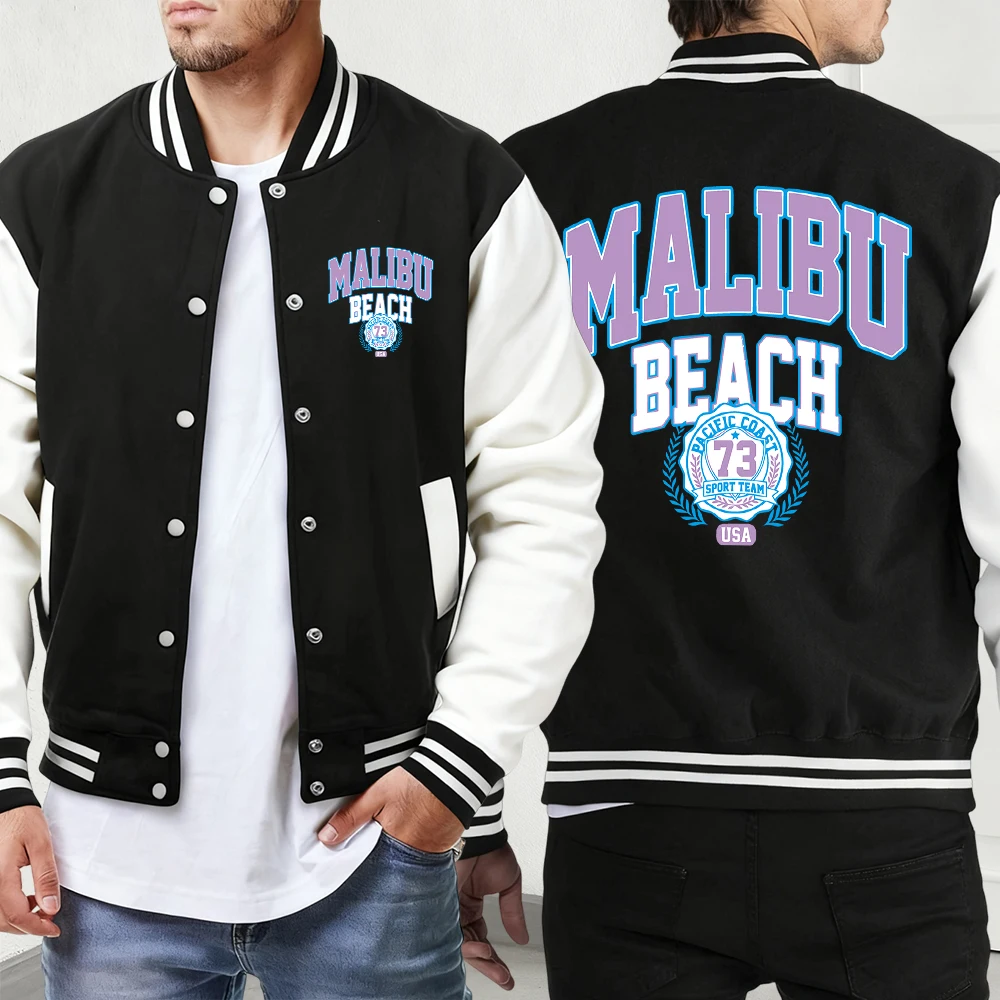 

Мужская осенняя теплая уличная мягкая куртка с буквенным принтом Мексики и креативным узором, винтажная одежда на пуговицах, модная бейсбольная форма