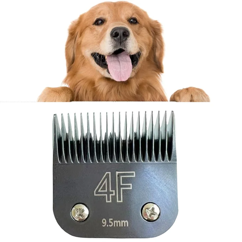 ABJI-Detachable Blade 4F 9.5Mm Pro Replacement For Wahl KM 10 For Andis AG/AGC/SMC/Oster A5/Classic 76 Animal Clipper - view 4