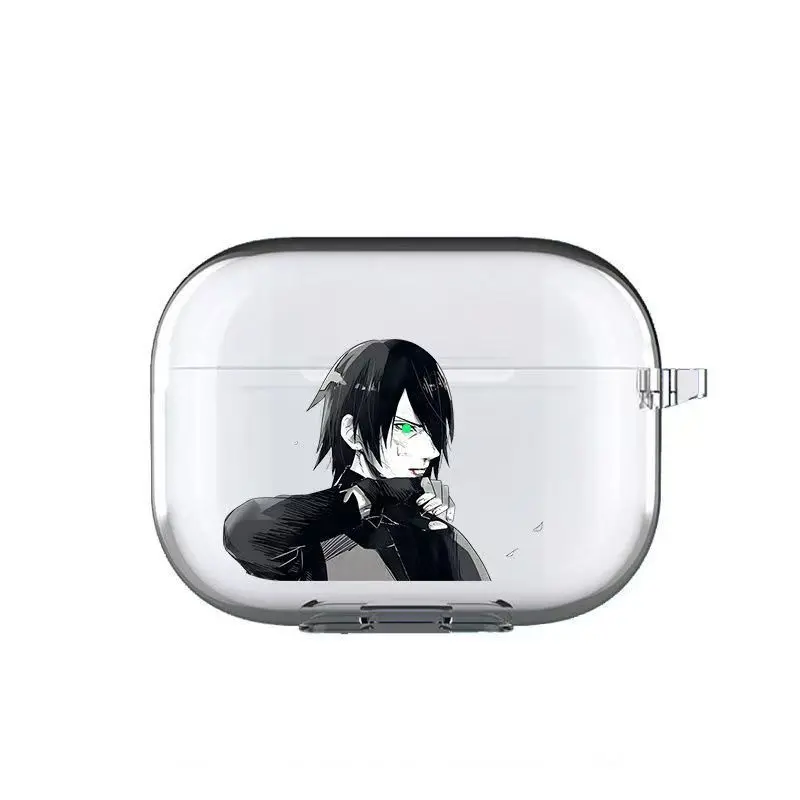 Naruto Sasuke Glow Eyes Earphone Phone Case for Apple AirPods 1 2 Pro 3 4 Pro2 2nd NARUTO Bluetooth headset headphone Soft Cover
