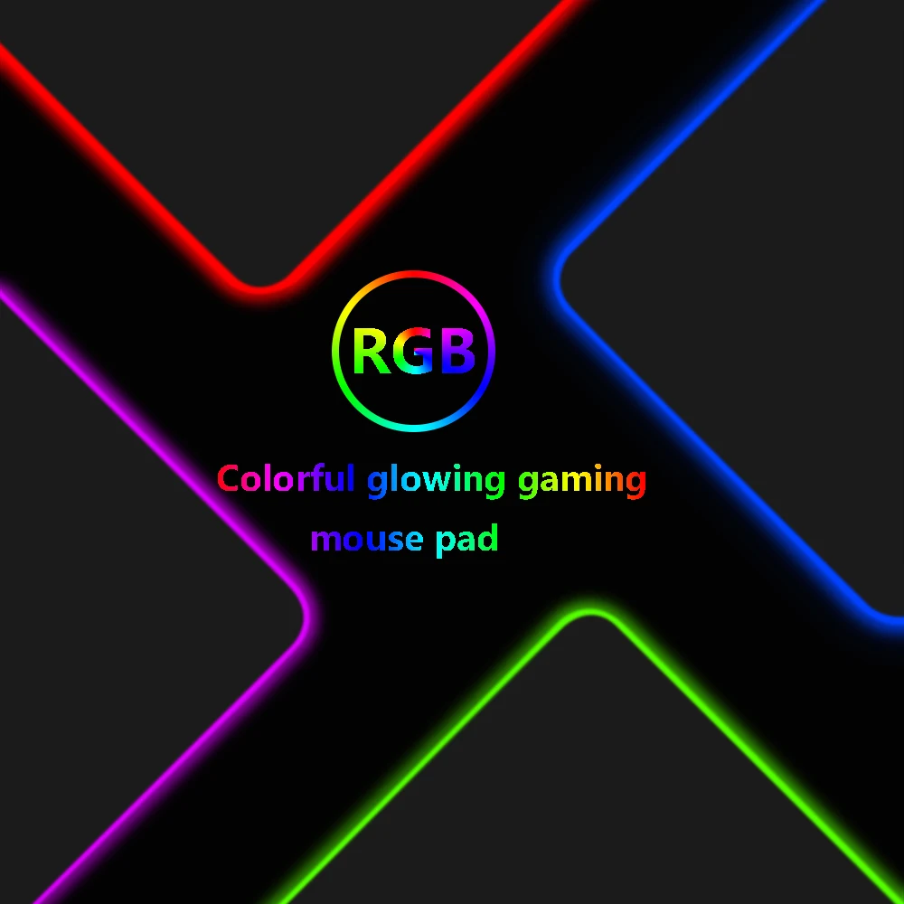 Alfombrilla de ratón RGB para juegos, Alfombra de ratón de gran tamaño XXL, teclado grande, alfombrilla de ordenador, alfombrilla de juego de