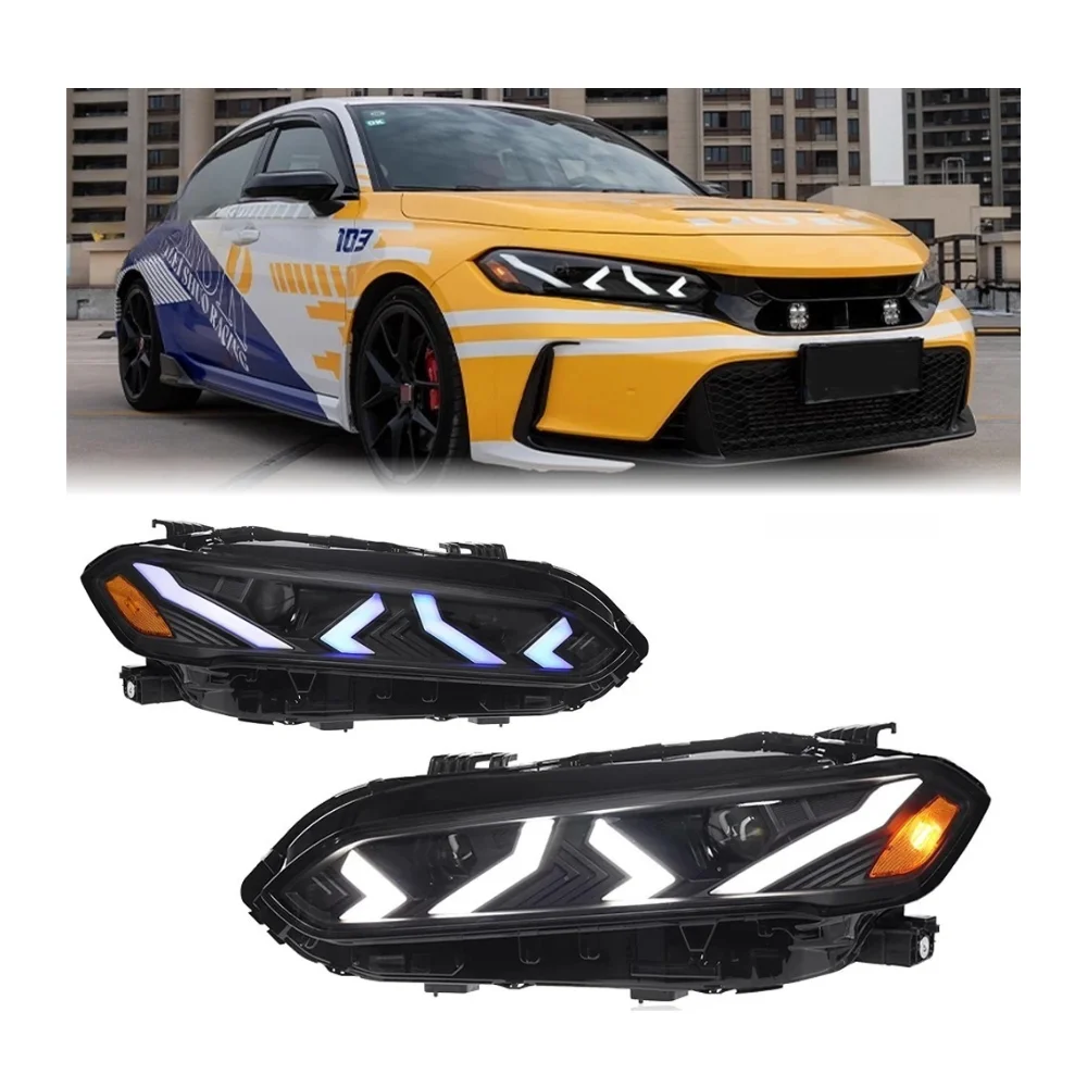

Civic 11th 2022-2025 Car LED Head Light Auto DRL Headlights 4-Lens Head Lamp Plug and Play Automotive Accessories for Honda