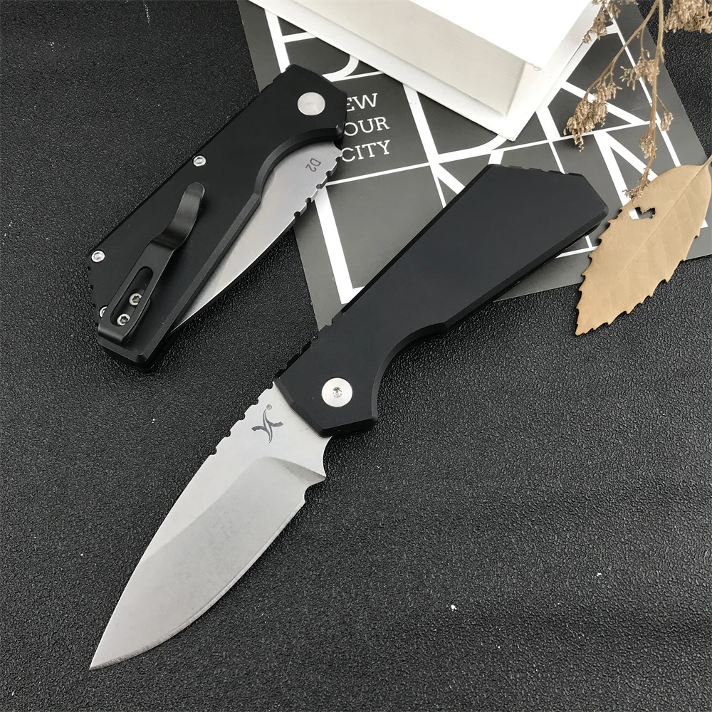 NEW HUAAO PT201 Folding Pocket Knife Outdoor EDC Hunting Hiking Camping Survival Knife D2 Steel Blade T6 Aluminum Handle