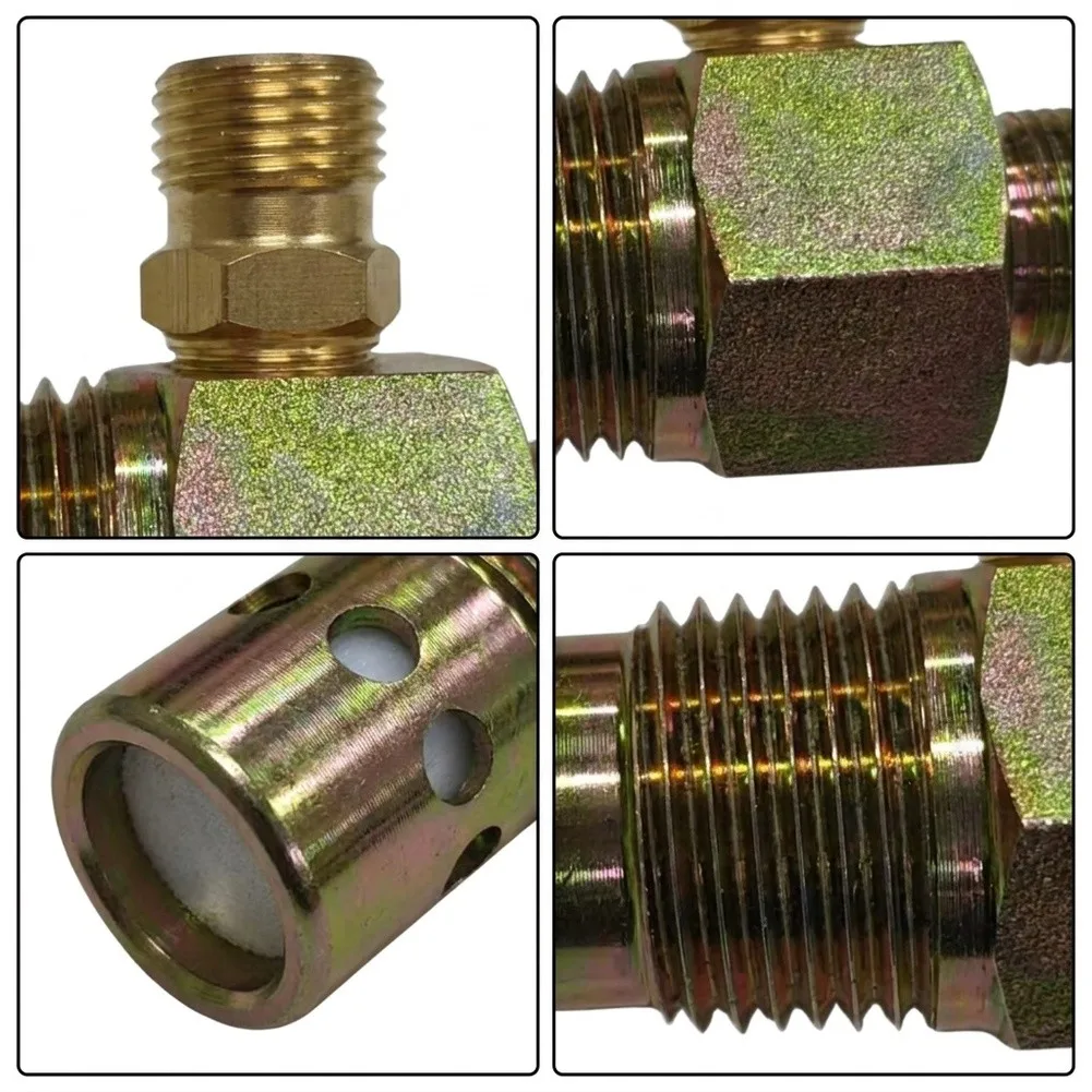 A19712 Brass Air Check Valve Designed for DeVilbiss For Porter Cable Compressors with 1/2 NPT and 3/8 Fittings