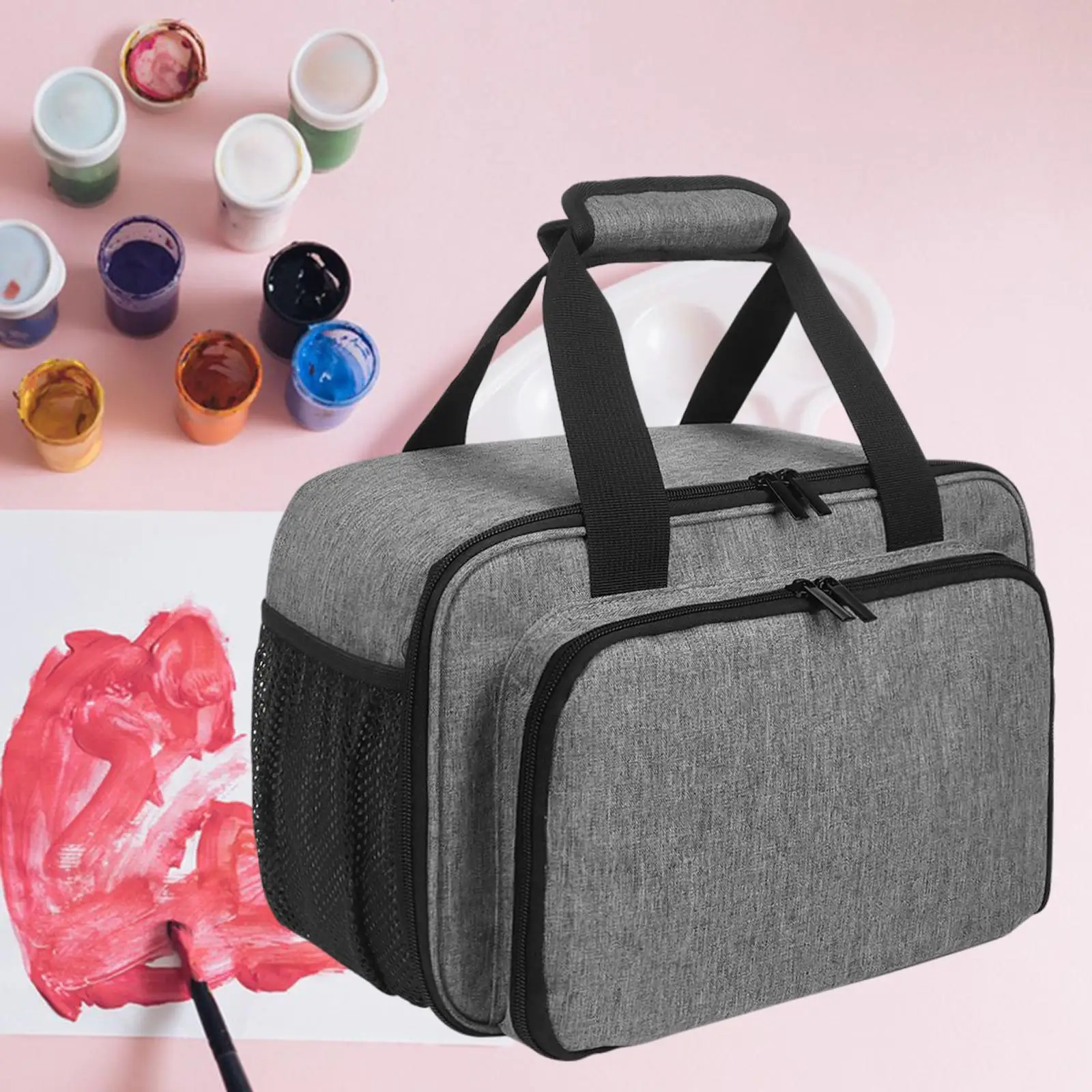 Acrylic Paint Organizer Bag Multipurpose Practical for College Travel Studio