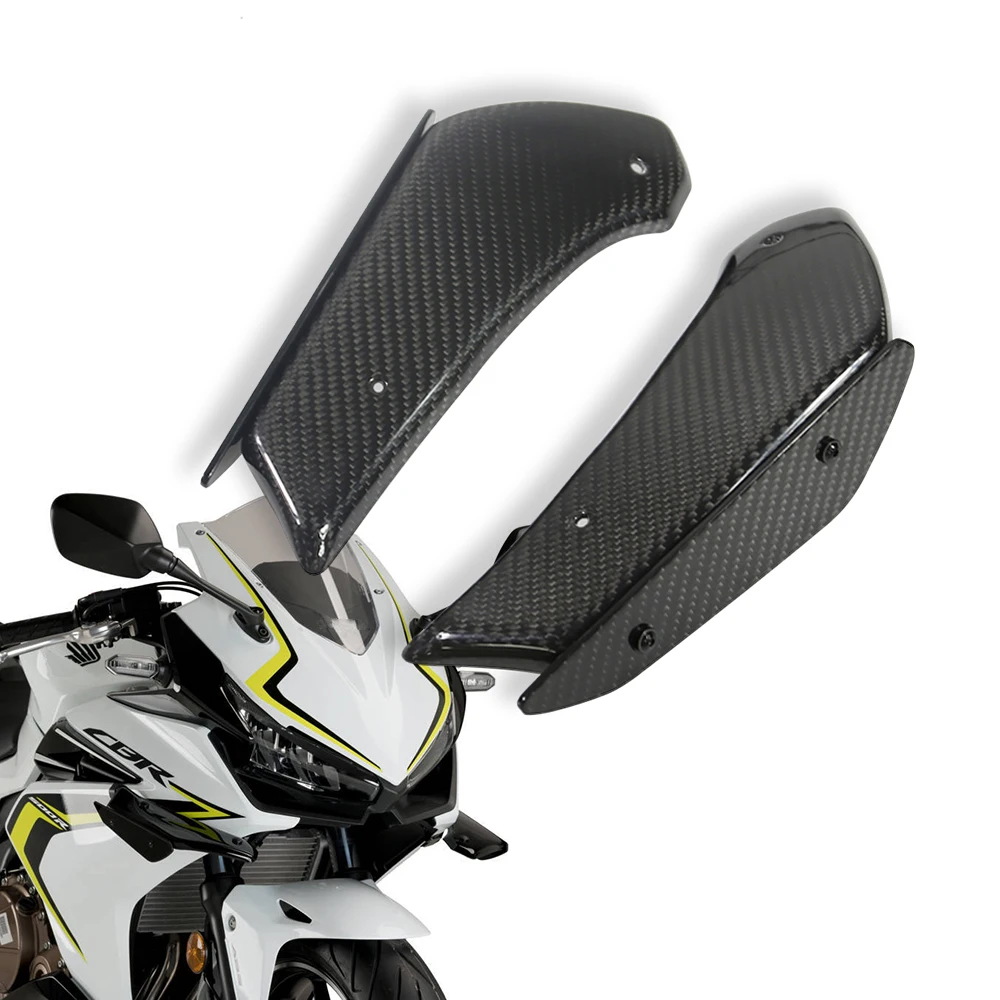 For Honda CBR500R CBR 500R 2019-2022 2023 Accessories Motorcycle Front Light Cowl Side Winglet Wind Fin Spoiler Trim Cover