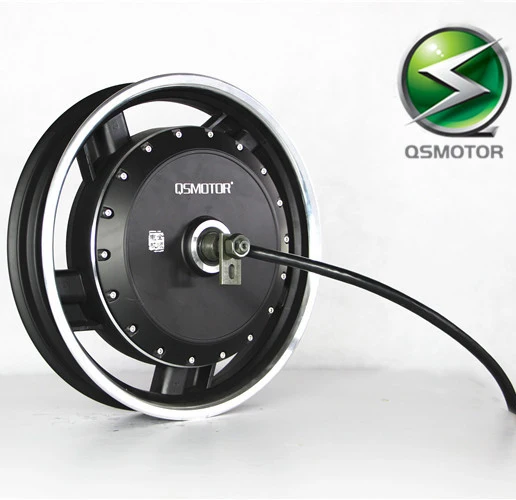 Motor QS de alta qualidade 72V5000W motocicleta elétrica motor de freio a disco de 3,5-16 polegadas