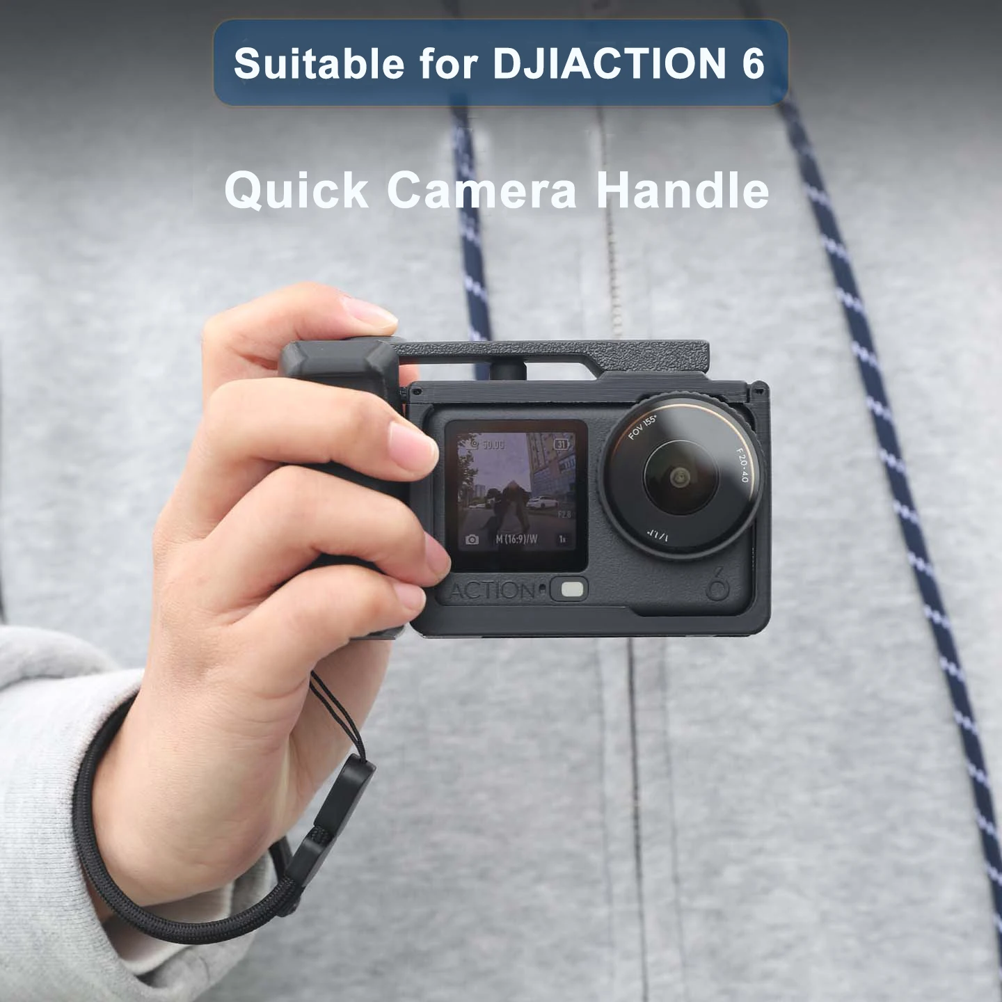 

3D printing Street Grip Vlog Holder For dji osmo action 6 Camera Grip Accessories