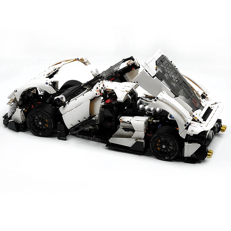 1:8 GULY 10621 نموذج السيارة الخارقة بنة الطوب الفني مركبة عالية التقنية مجموعة لغز الجمعية طفل لتقوم بها بنفسك لعبة هدية الكريسماس طفل
