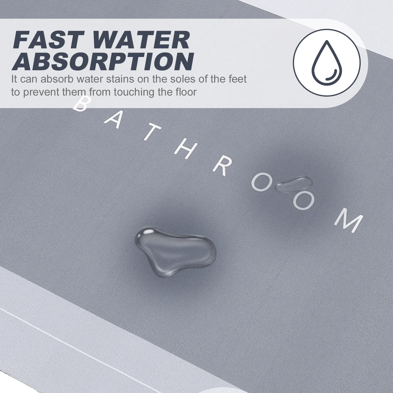 

Non-Slip Absorbent Floor Mat Wear-Resistant Room Entry Mat Bathroom Rug Anti-Skid Home Decorative Floor Carpet