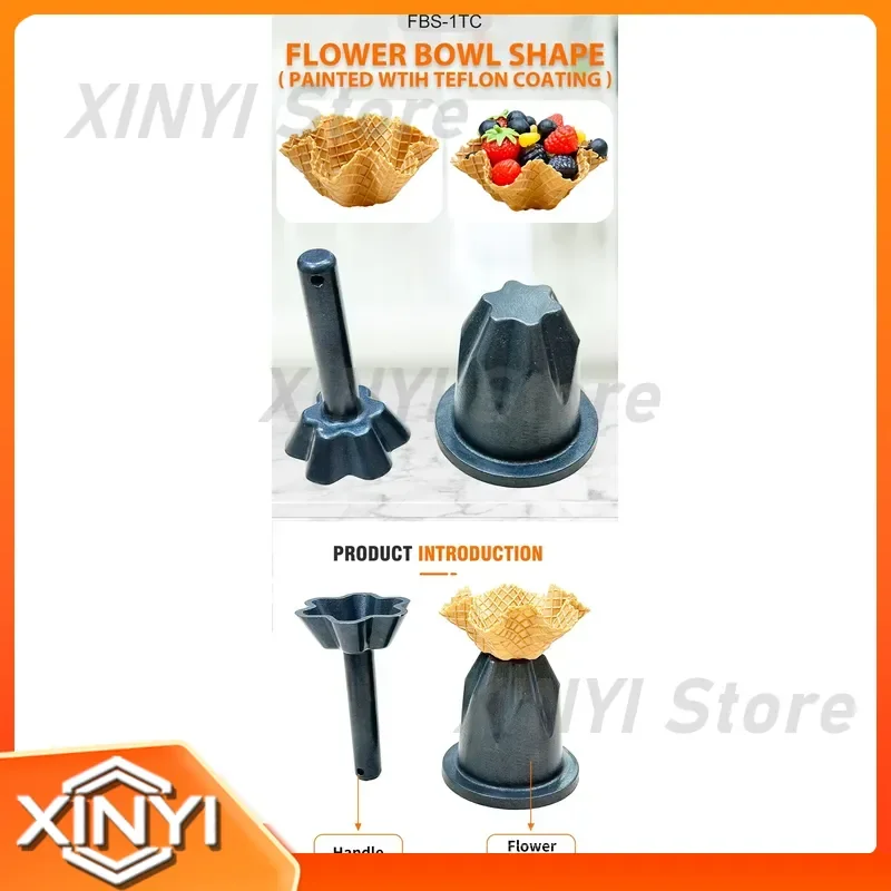 for Manufacturer Customized Baking Tools Waffle Cone Mold Premium Yogurt Waffle Bowls Filled Ice Cream Waffle Bowl Molds